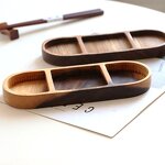 Wooden Seasoning Plate Manufacturer - OEM Custom Small Household Oval Sauce