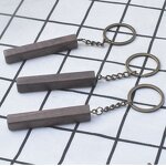 Wooden Keychain Manufacturer - OEM Personalized Blanks Rectangular Diy