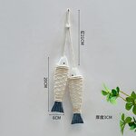 Wooden Fish Decor Manufacturer - OEM Custom Vintage Distressed 2pack Beach