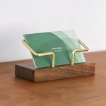 Business Card Holder Manufacturer - OEM Custom Brass Wooden Case Metal