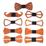 Groom Wedding Bow Tie Manufacturer - OEM Custom Wood Hollowed Out Craft Gift