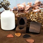 Guitar Pick Box Manufacturer - OEM Custom Walnut Wood with Guitar Pick