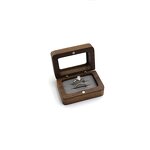 Couple Rings Box Manufacturer - OEM Custom Transparent Lid for Engagement