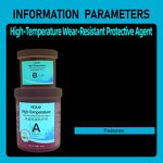 High Temperature Epoxy Factory - 500g 10kg Grey Black 350℃ Ceramic Bead Filled Wear Compound