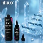 UV Resin Kit Supplier - 100g to 500g Hard Type Low Viscosity Crystal Clear No Yellowing