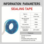 PTFE Tape Manufacturer - 3 Turns Never Leak for Tap Water Fire Protection Natural Gas