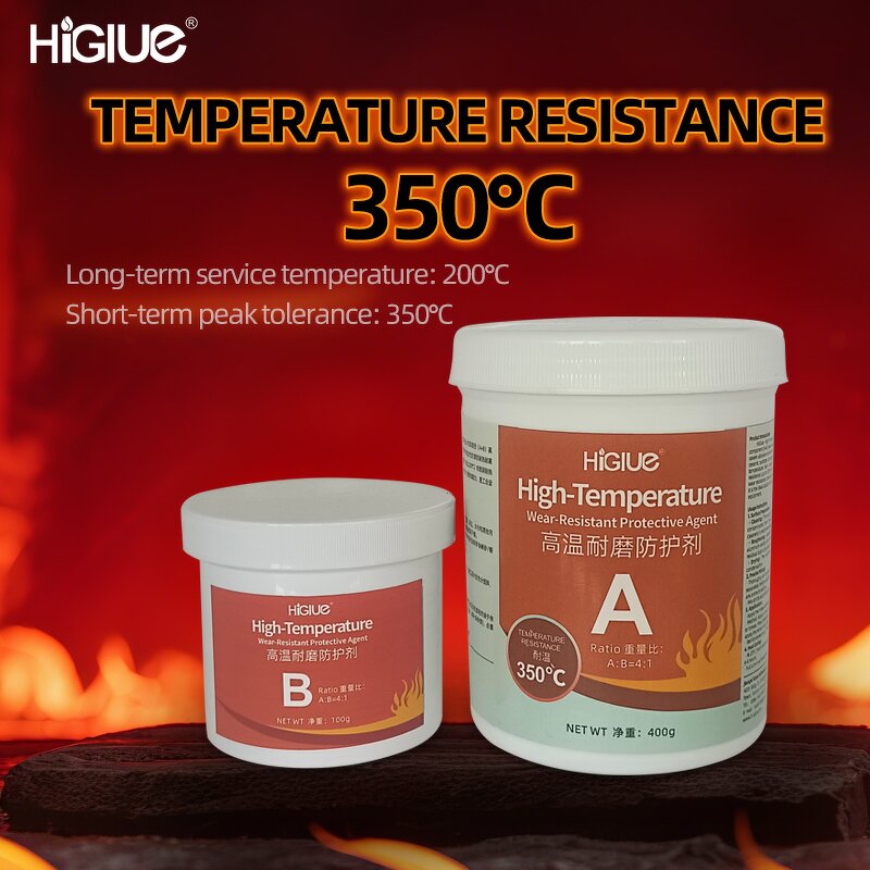 High Temperature Epoxy Factory - 500g 10kg Grey Black 350℃ Ceramic Bead Filled Wear Compound