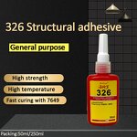 Acrylic Structural Adhesive Factory - AA 326 Yellow Super Glue for Magnet Metal Glass