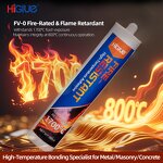 Fire Retardant Sealant Wholesale - High-Temperature 300ml Fire Stop Silicone Glue White