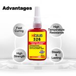 Structural Seal Supplier - 50ml 326 Free Sample for Motor Metal Glass Speaker Screw