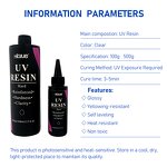 UV Resin Kit Supplier - 100g to 500g Hard Type Low Viscosity Crystal Clear No Yellowing