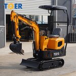 Mini Excavator Manufacturer - TDER Cheap Digger 0.8-2 Ton Bucket in Garden