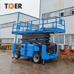 Scissor Lift Platform Manufacturer - TDER Rough Terrain Tyres 13-18m