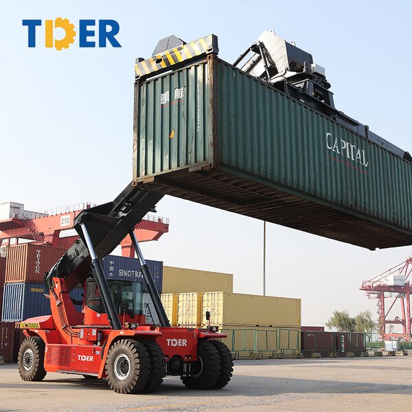 Container Handler Manufacturer - TDER Lift Truck 45 Ton Reach Stacker