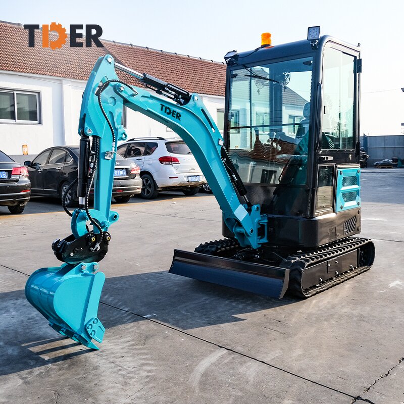 Mini Excavator Manufacturer - TDER Brand New 1.8-2 Tons Hydraulic with Cabin