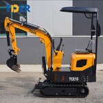 Mini Excavator Manufacturer - TDER Cheap Digger 0.8-2 Ton Bucket in Garden