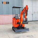 Mini Excavator Manufacturer - TDER Hydraulic Crawler 1-1.5 Ton Diesel