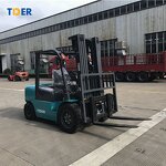 Forklift Manufacturer - TDER TD40 4 Ton diesel with Paper Roll Clamp