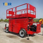 Scissor Lift Manufacturer - TDER 6-14m Small Mobile Wheeled Tracked Table