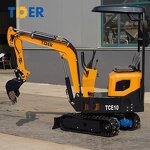 Mini Excavator Manufacturer - TDER Cheap Digger 0.8-2 Ton Bucket in Garden