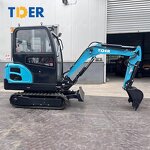 Mini Excavator Manufacturer - TDER 2025 Prices 800-1800kg 0.8-1.8 Ton