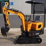 Mini Excavator Manufacturer - TDER Cheap Digger 0.8-2 Ton Bucket in Garden