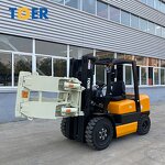 Forklift Attachment Manufacturer - TDER Bale Brick Paper Roll Clamp 2-3.5