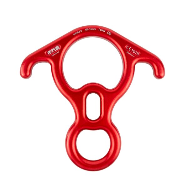 Figure 8 Descender Factory - Red Aluminum Rappelling Device