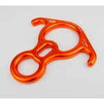 Figure Descender Supplier - Orange Custom Logo Climbing Rope Gear