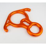 Figure Descender Supplier - Orange Custom Logo Climbing Rope Gear