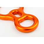 Figure Descender Supplier - Orange Custom Logo Climbing Rope Gear