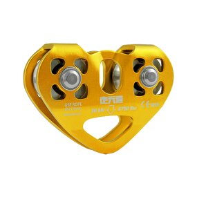 Zip Line Pulley Supplier - OEM Logo Custom Double Pulley