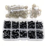 Safety Eyes Manufacturer - OEM Custom 100pcs 6-12mm Black Plastic Crafts