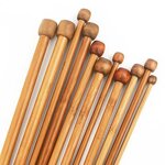 Knitting Needle Set Manufacturer - OEM Custom 2 pcs/set Bamboo Sweater Needle