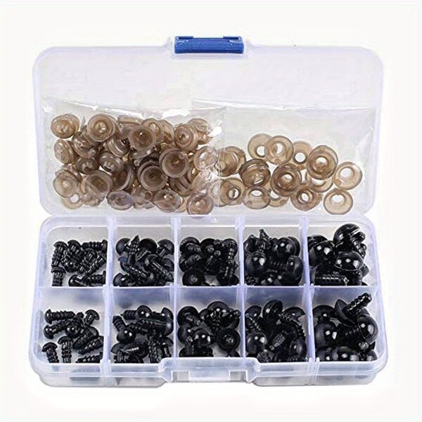 Plastic Safety Eyes Manufacturer - OEM Custom 142pcs 6-12mm with Gaskets