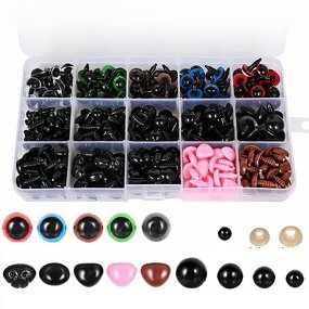 Safety Eyes Manufacturer - OEM Custom 560Pcs Black/Color Toy Box Teddy Bear