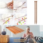 Knitting Needle Set Manufacturer - OEM Custom 2 pcs/set Bamboo Sweater Needle