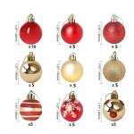 Christmas Decorations Manufacturer - OEM Custom 4cm Electroplated Modern Simplicity