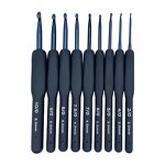 Crochet Set Manufacturer - OEM Custom Blue Soft Silicone Handle Aluminum