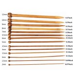 Knitting Needle Set Manufacturer - OEM Custom 2 pcs/set Bamboo Sweater Needle