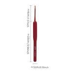 Crochet Hooks Manufacturer - OEM Custom Red Aluminum with Tpr Silicone Handle