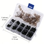Safety Eyes Manufacturer - OEM Custom 100pcs 6-12mm Black Plastic Crafts