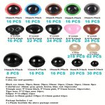 Safety Eyes Manufacturer - OEM Custom 560Pcs Black/Color Toy Box Teddy Bear