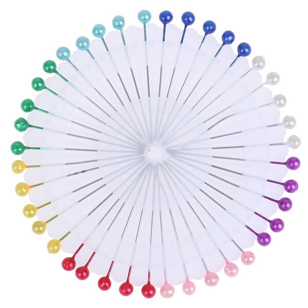 Sewing Pins Manufacturer - OEM Custom 40pcs Round Pearl Head Straight Push