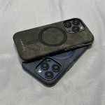 全包16promax麂皮电镀皮革套iPhone15商务男士套苹果手机