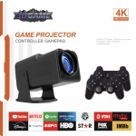 HY320pro便携式Android和WiFi投影仪与F600高清手柄2K分辨率的游戏工厂直接CRT风格