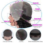 13*4 Lace Front Transparent Remy Wig Deep Wave Kinky Texture Straight Style 12A Cross-Border Hot Sale New Collection Loose Style