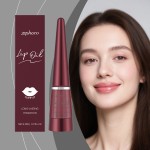 Zephoco每日温和护理唇油红色滋养矿物液体，保湿和滋润唇部皮肤
