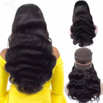 European American Large Wavy Headgear European American Cross-Border Wholesale Full Head Natural Black Lace Front Wig  Hot