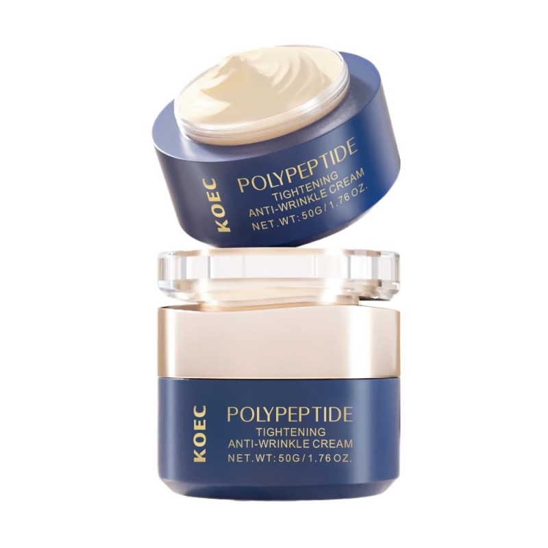 Polypeptide Tightening Face Cream Anti-Wrinkle & Fine Line Reduction 50ml Vegan Ingredients GMP Certified Private Label